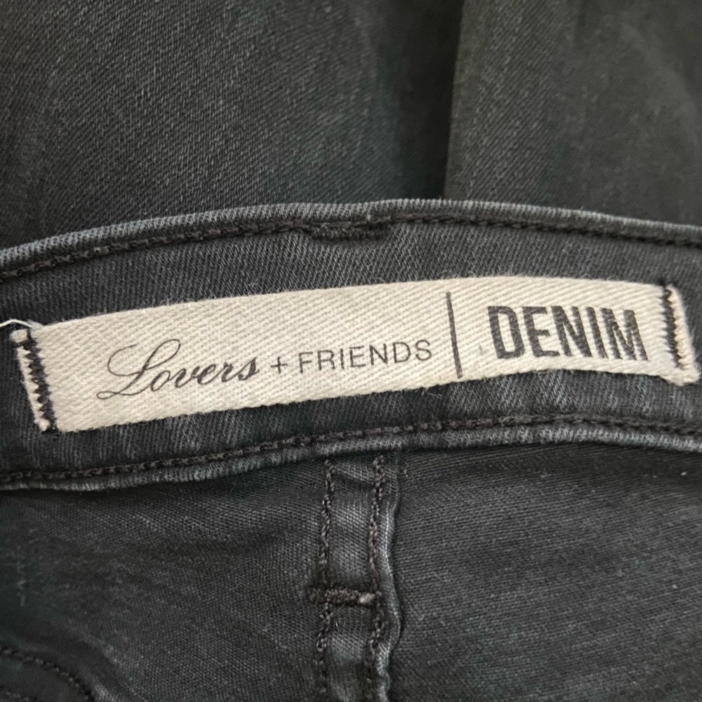 Lovers and Friends black Cole moto skinny jeans size 27. - Picture 5 of 6